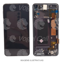 TELA DISPLAY SAMSUNG S10 LITE C/ ARO GRAFITE ORIGINAL NACIONAL