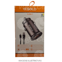 CARREGADOR VEICULAR OXGOLD COM CABO TIPO C 9.1A CJ06-3