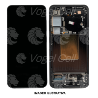 TELA DISPLAY SAMSUNG S24 SM-S921 C/ARO GRAFITE ORIGINAL NACIONAL