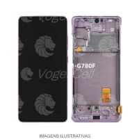 TELA DISPLAY SAMSUNG S20 FE G780 C/ ARO ROSA  VIVID