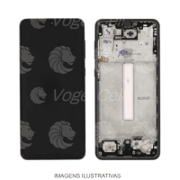 TELA DISPLAY SAMSUNG A33 A336 COM ARO GRAFITE VIVID
