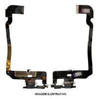 FLEX CONECTOR DE CARGA IPHONE XS PRETO ORIGINAL RETIRADO