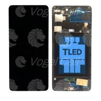 TELA DISPLAY SAMSUNG A71 / A715 PRETO C/ ARO INCELL ZL