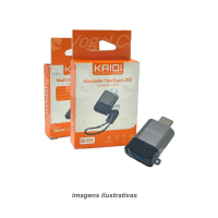 ADAPTADOR KAIDI TIPO C PARA USB CONECTOR OTG KD 221