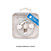 CABO LIGHTNING USB IPHONE 5/6/7/8/X BRANCO AUTHENTIC