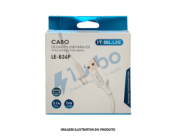 CABO USB TURBO IT. BLUE IPHONE 3.1A LE 836P 1M