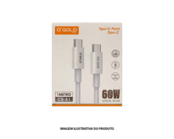 CABO USB X-GOLD 60W CB-51 TIPO C PARA TIPO C