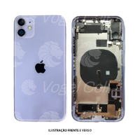 CARCAÇA IPHONE 11 LILAS COMPLETO C/ BATERIA RETIRADA