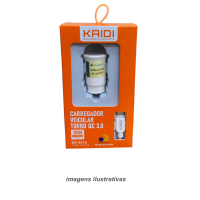 CARREGADOR VEICULAR KAID TURBO IPHONE 18W KD 501A