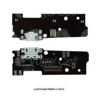 CONECTOR DE CARGA MOTOROLA MOTO E4 PLUS XT1773 C/ PLACA