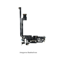 FLEX CONECTOR DE CARGA IPHONE 12 PRO MAX PRETO