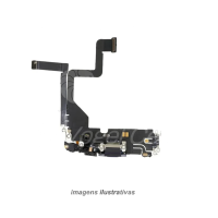 FLEX CONECTOR DE CARGA IPHONE 14 PRO PRETO