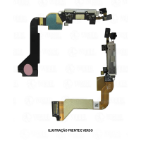 FLEX CONECTOR DE CARGA IPHONE 4G BRANCO