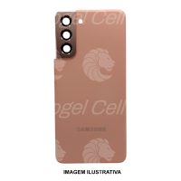 TAMPA TRASEIRA SAMSUNG S21 ROSA  COM LENTE
