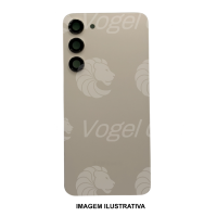 TAMPA TRASEIRA SAMSUNG S23 PLUS CREME  COM LENTE