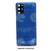 TAMPA TRASEIRA SAMSUNG S20 PLUS AZUL  COM LENTE