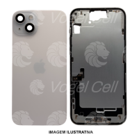 CARCAÇA IPHONE 15 PLUS BRANCO COMPLETA C/BATERIA RETIRADA