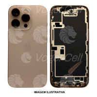 CARCAÇA IPHONE 16 PRO ROSE COMPLETO C/ BATERIA RETIRADA