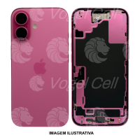 CARCAÇA IPHONE 16 ROXO COMPLETO C/ BATERIA RETIRADA
