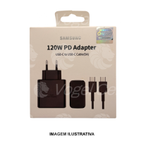 CARREGADOR	 C/ CABO SAMSUNG  COM SAIDA TIPO C 120W