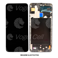TELA DISPLAY SAMSUNG A70 / A705 C/ ARO ORIGINAL CH