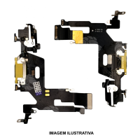 FLEX CONECTOR DE CARGA IPHONE 11 AMARELO ORIGINAL RETIRADO
