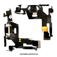 FLEX CONECTOR DE CARGA IPHONE 11 PRETO ORIGINAL RETIRADO