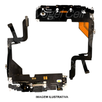 FLEX CONECTOR DE CARGA IPHONE 13 PRO PRETO ORIGINAL RETIRADO