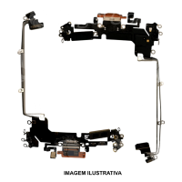 FLEX CONECTOR DE CARGA IPHONE 17 PRO LARANJA ORIGINAL RETIRADO