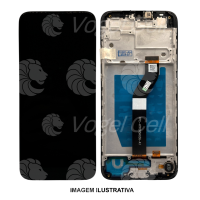 TELA DISPLAY MOTOROLA MOTO G8 POWER LITE XT2055 C/ARO PRETO VIBE