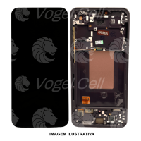 TELA DISPLAY SAMSUNG S24 FE S721 C/ ARO GRAFITE PREMIUM VIBE