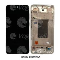 TELA DISPLAY SAMSUNG A36 5G A336 C/ARO PRATA ORIGINAL NACIONAL