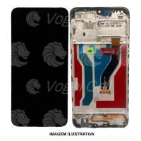 TELA DISPLAY SAMSUNG A10S / A107 KBS C/ ARO PRETO ( 6 MESES GARANTIA )