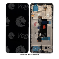 TELA DISPLAY XIAOMI NOTE 13 PRO 5G / POCO X6 5G C/ARO PRETO PREMIUM VIBE