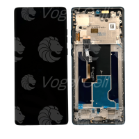 TELA DISPLAY MOTOROLA MOTO EDGE 50 FUSION XT2429 C/ARO AZUL ESCURO  ORIGINAL NACIONAL