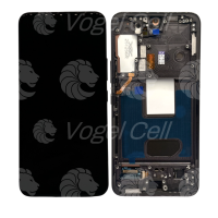 TELA DISPLAY SAMSUNG S22 S901 C/ ARO PRETO PREMIUM ZL