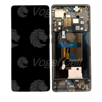 TELA DISPLAY MOTOROLA MOTO EDGE 50 XT2407 C/ARO GRAFITE ORIGINAL NACIONAL