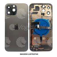 CARCAÇA IPHONE 13 PRO MAX GRAFITE S/ BATERIA 1 LINHA