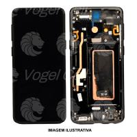 TELA DISPLAY SAMSUNG S9 G960 C/ ARO PRETO ORIGINAL NACIONAL