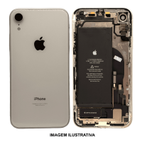 CARCAÇA IPHONE XR COMPLETA BRANCA C/ BATERIA ORIGINAL RETIRADA