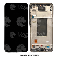 TELA DISPLAY SAMSUNG A36 5G A366 C/ARO GRAFITE ORIGINAL NACIONAL