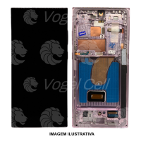 TELA DISPLAY SAMSUNG S23 ULTRA SM-S918B ORIGINAL NACIONAL C/ARO LILAS
