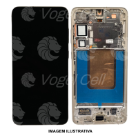 TELA DISPLAY SAMSUNG S24 PLUS S926 C/ARO PRATA ORIGINAL NACIONAL