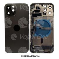 CARCAÇA IPHONE 12 PRO MAX GRAFITE  S/ BATERIA 1 LINHA