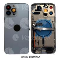 CARCAÇA IPHONE 13 PRO MAX AZUL S/ BATERIA 1 LINHA