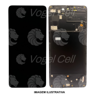 TELA DISPLAY SAMSUNG A71 / A715 PRETO C/ ARO VIBE  / VIVID