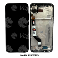 TELA DISPLAY XIAOMI REDMI NOTE 7 C/ ARO PRETO KBS (6 MESES DE GARANTIA)