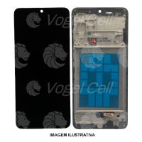 TELA DISPLAY SAMSUNG A32 4G A325 C/ARO KBS SEM BIOMETRIA (6 MESES DE GARANTIA)