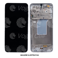 TELA DISPLAY SAMSUNG A26 5G A266 C/ARO BRANCO ORIGINAL NACIONAL