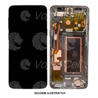 TELA DISPLAY SAMSUNG S9 / G960 C/ ARO CINZA RETIRADA NACIONAL